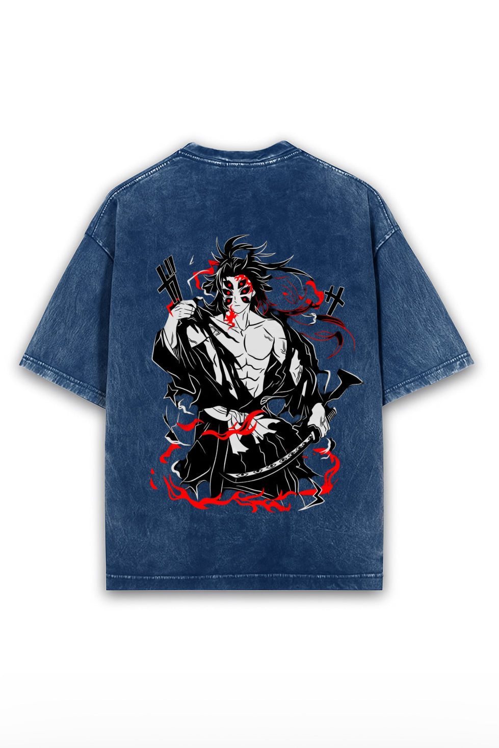 Blood Moon Ronin Acid Wash Tee