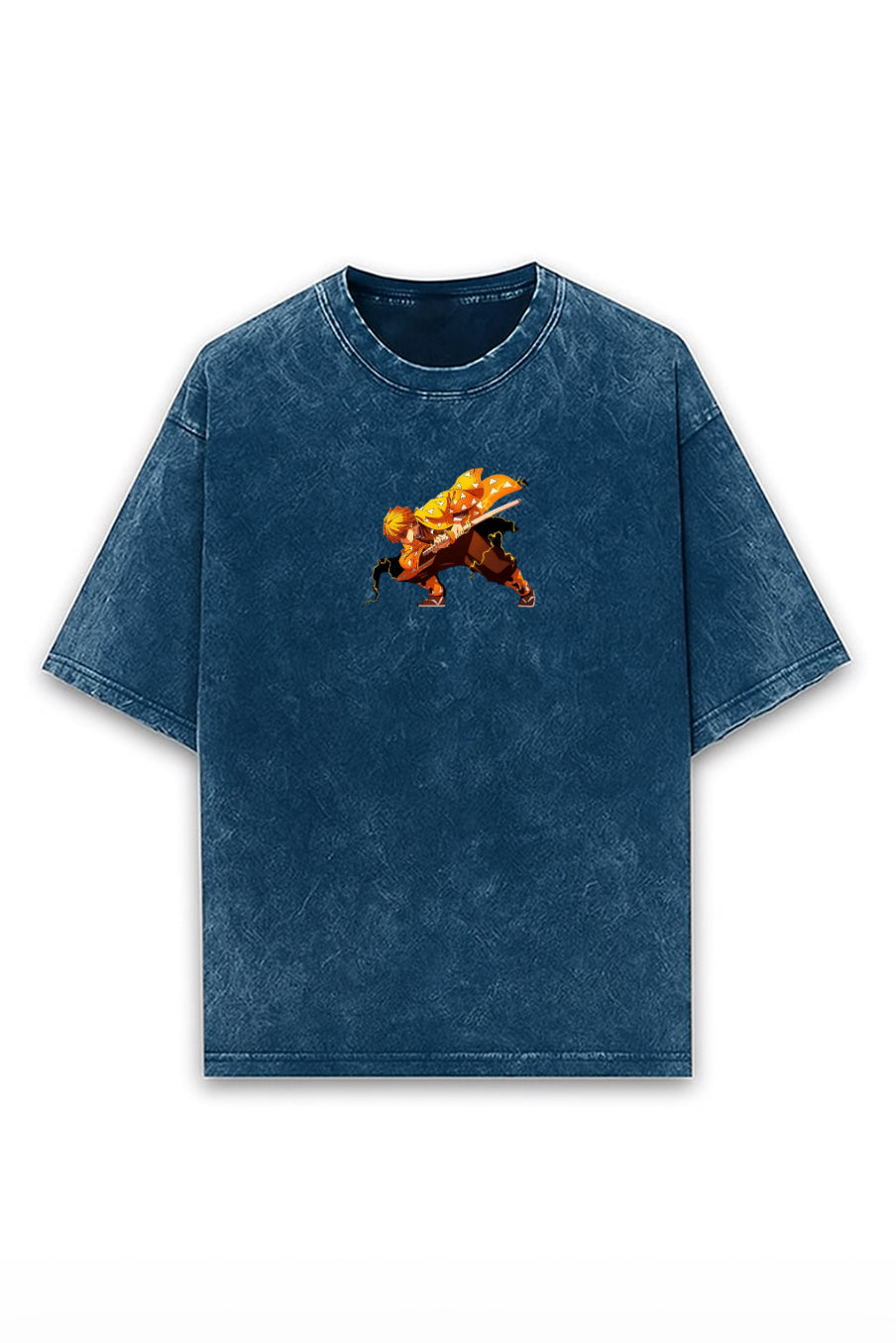 Thunder Breathing Acid Wash Tee