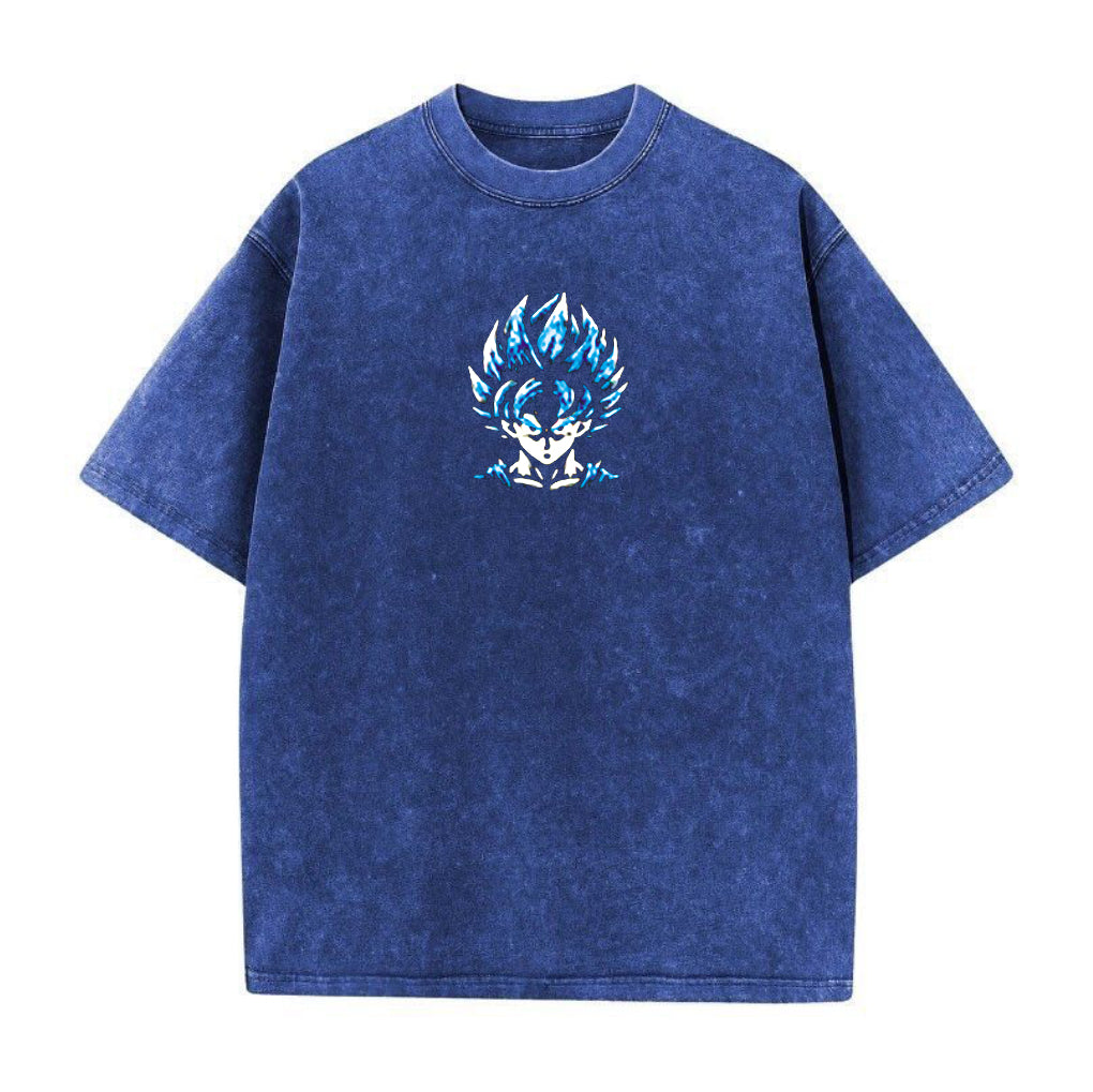 Blue Acid Wash Goku Tshirt