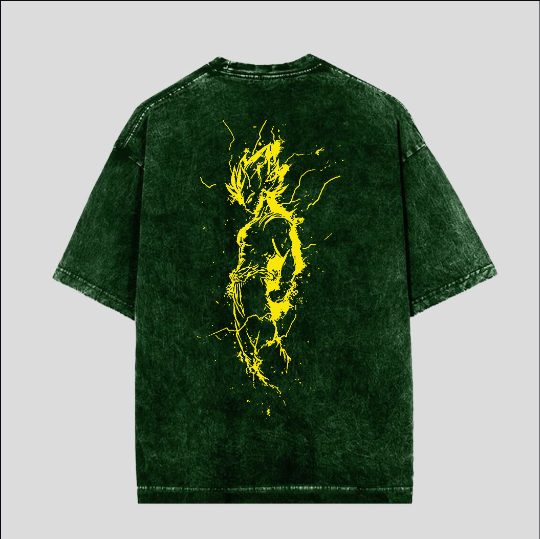 Ultra Instinct Green Acid Wash Tee