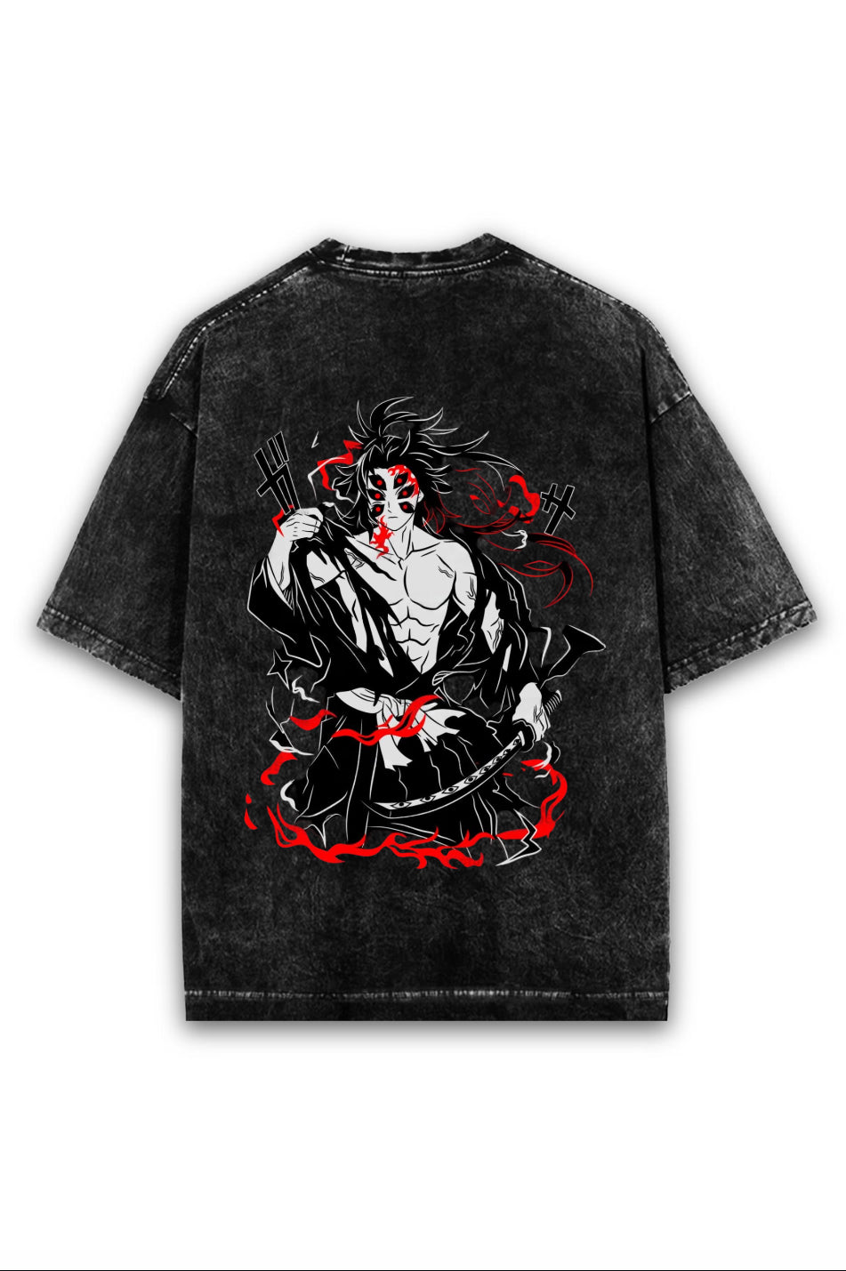 Blood Moon Ronin Acid Wash Tee