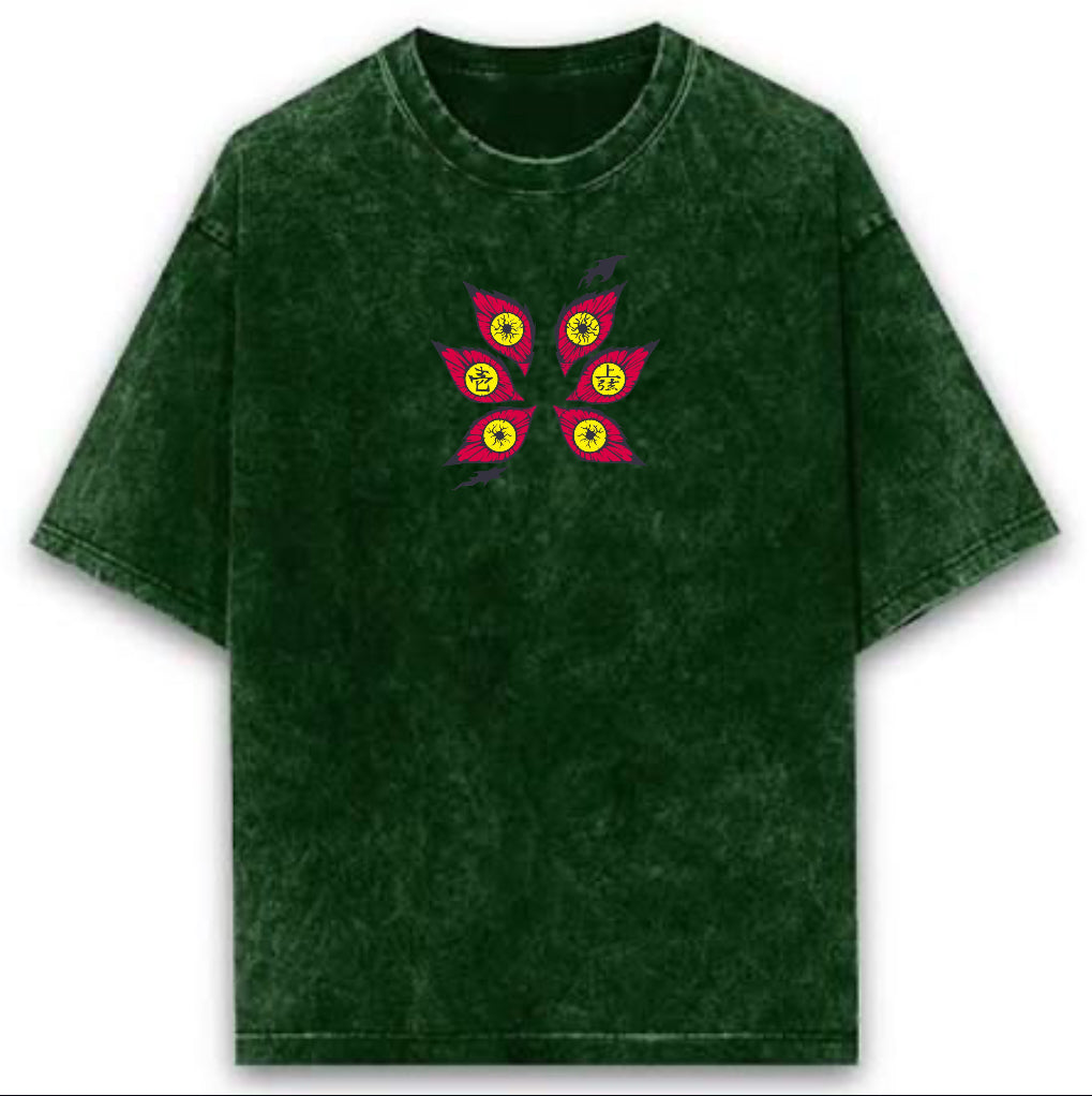 Blood Moon Ronin Acid Wash Tee