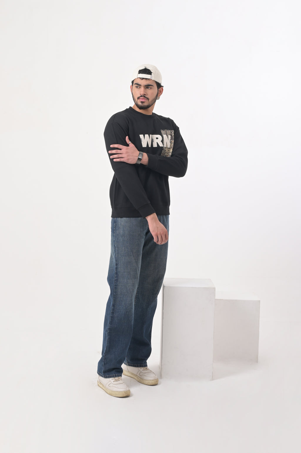 Black WRN Graphic Sweatshirt