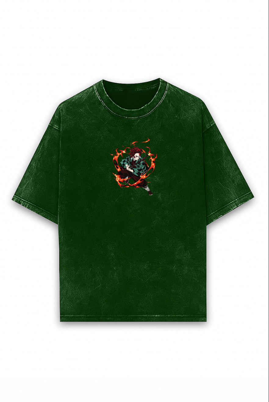 Blazing Blade Acid Wash Tee