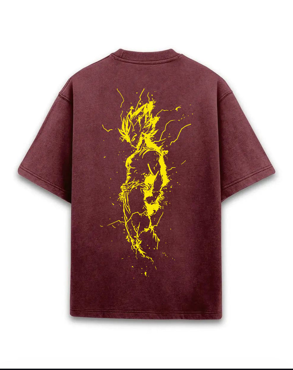 Ultra Instinct Maroon Acid Wash Tee