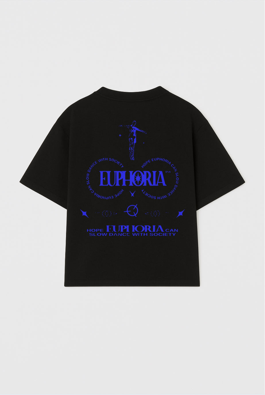 Euphoria Black Oversized Tee