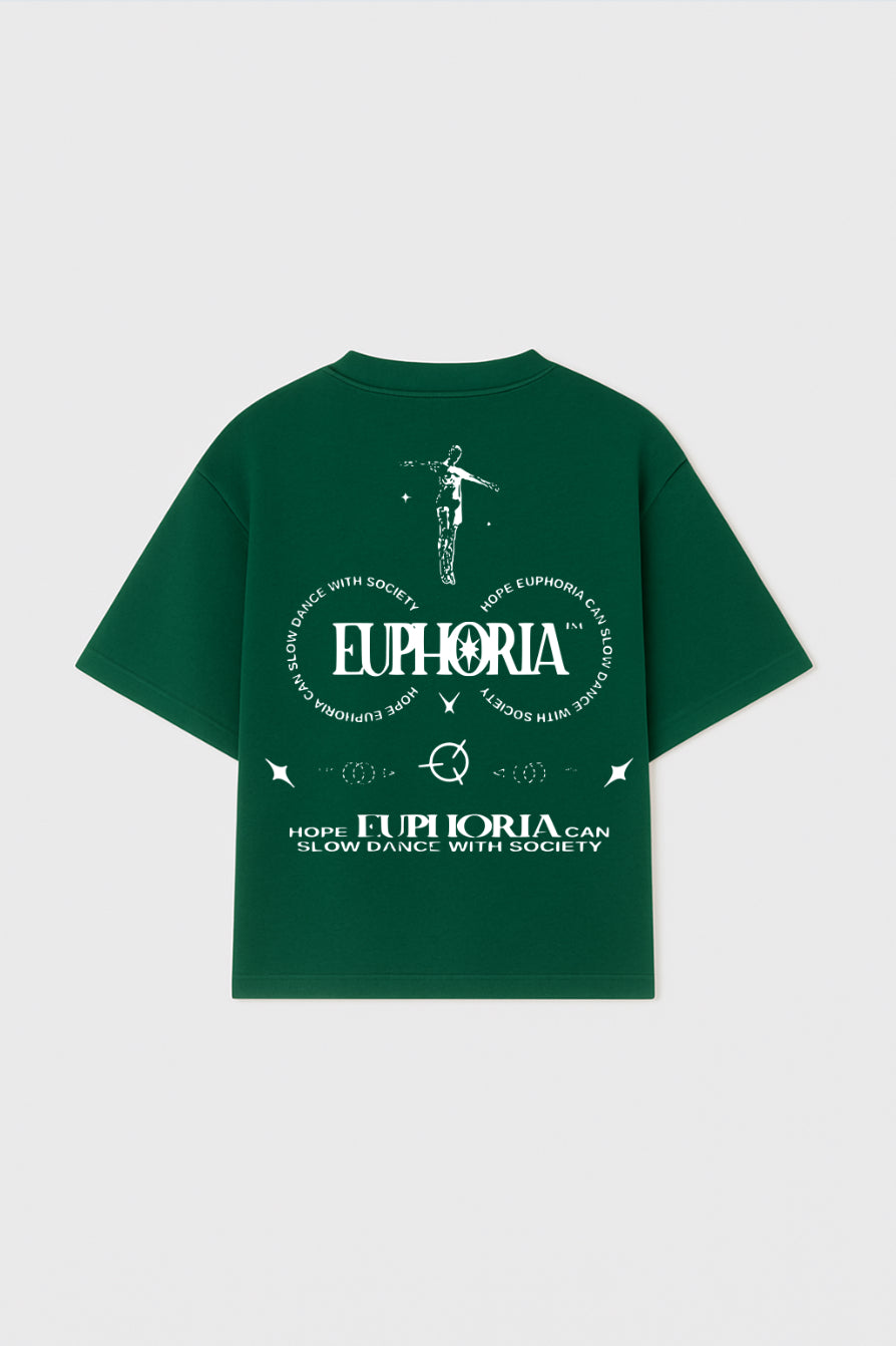 Slow Dance Society Oversized T-shirt – Emrald Green