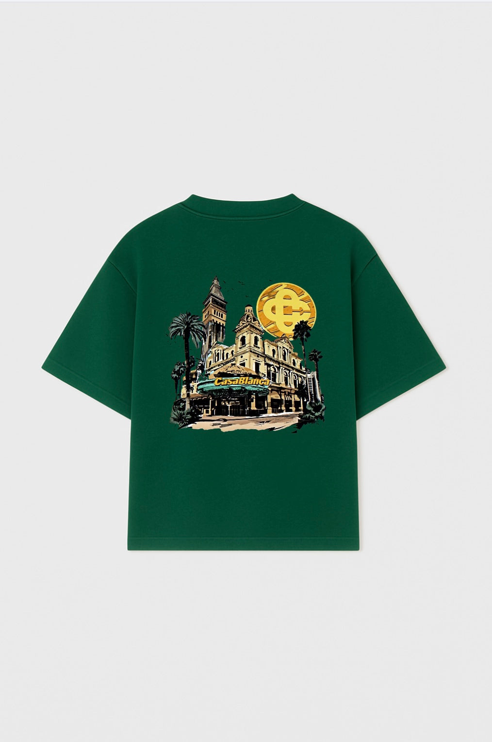 Casablanca Nights Oversized Olive Green T-shirt
