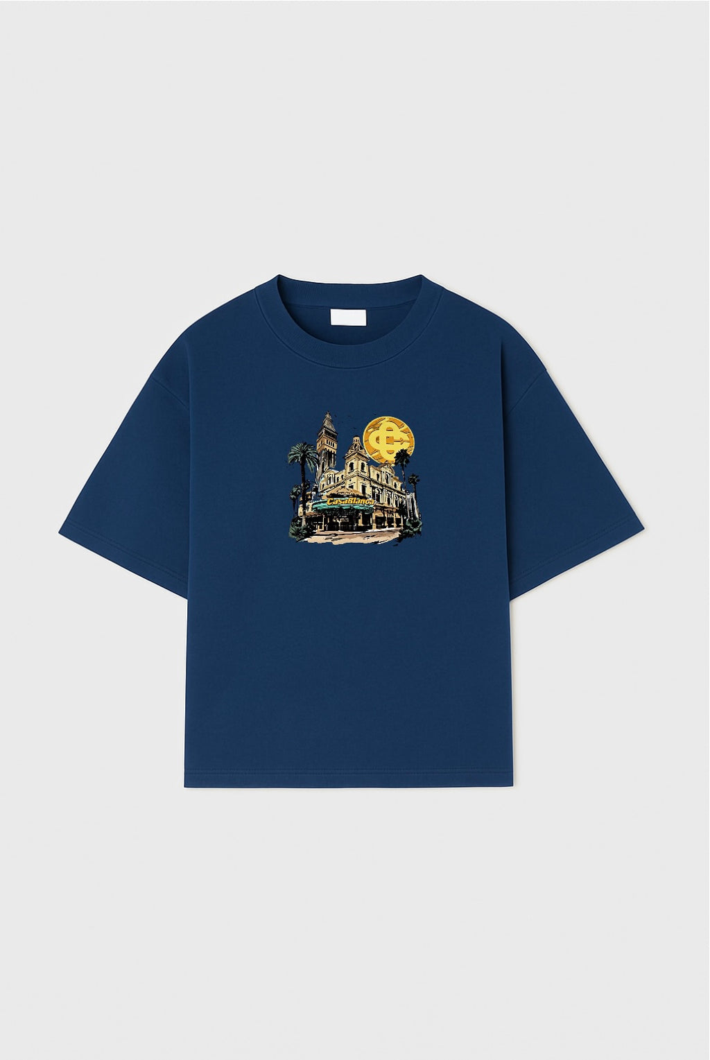 Casablanca Nights Oversized Navy Blue T-shirt