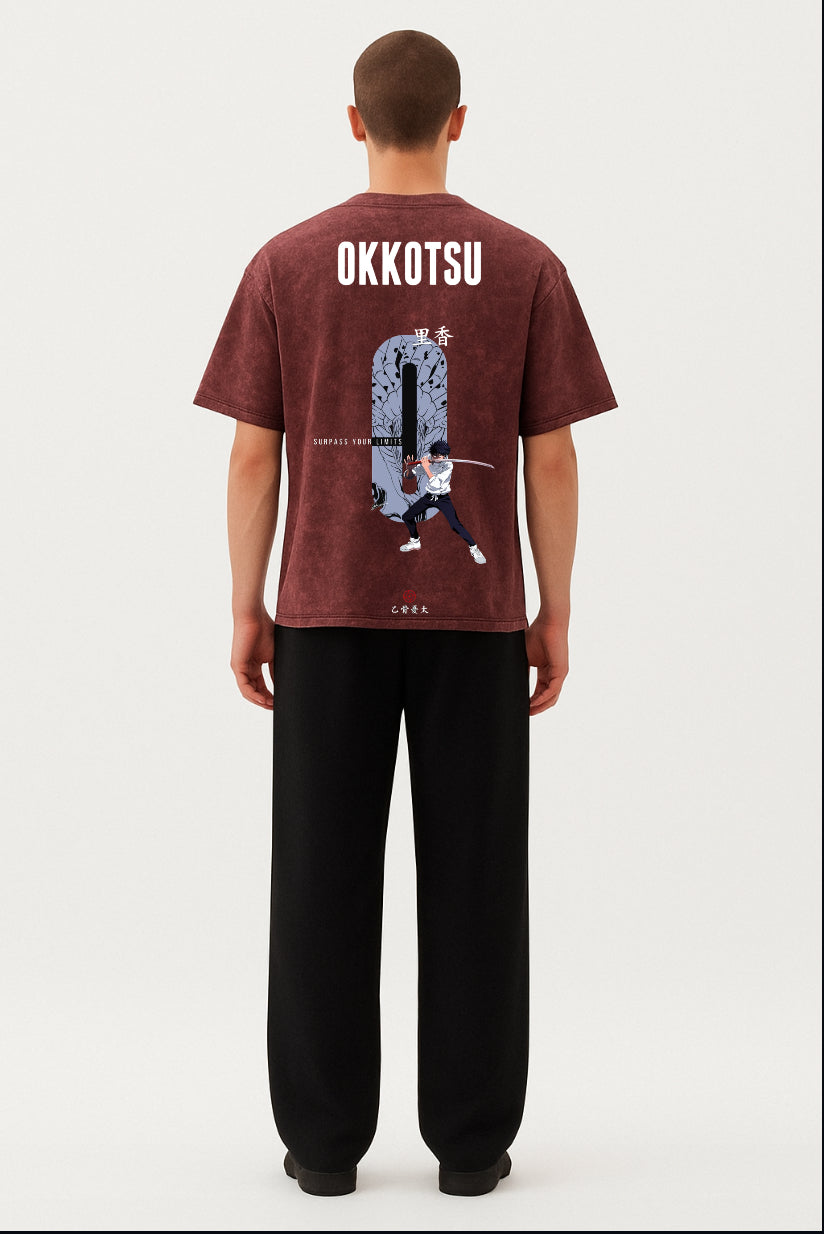 Limit Breaker Acid Wash Tee – Okkotsu Edition