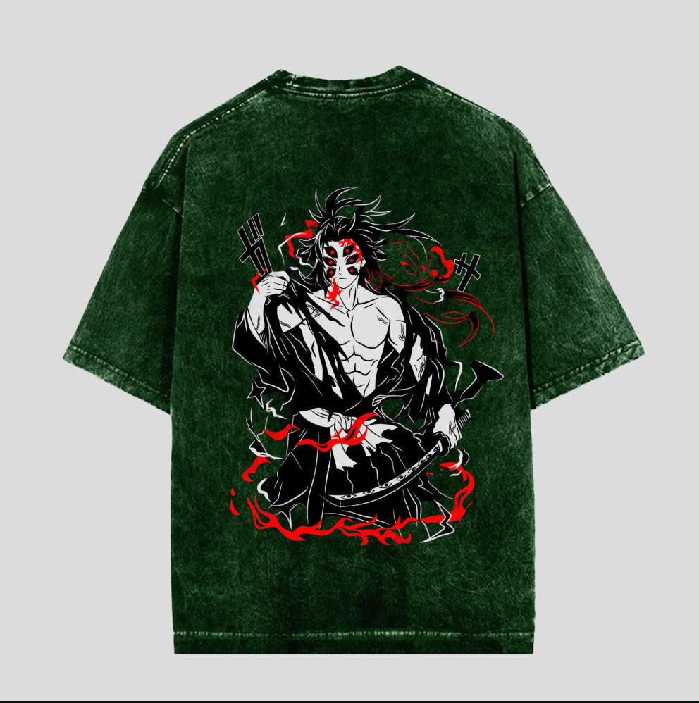 Blood Moon Ronin Acid Wash Tee