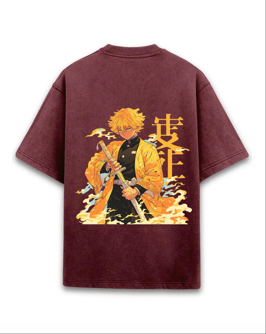 Cursed Energy Acid Wash Tee