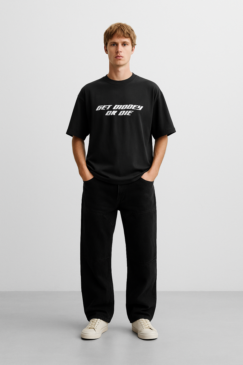 Get Money Division Oversized Drop Shoulder Tee