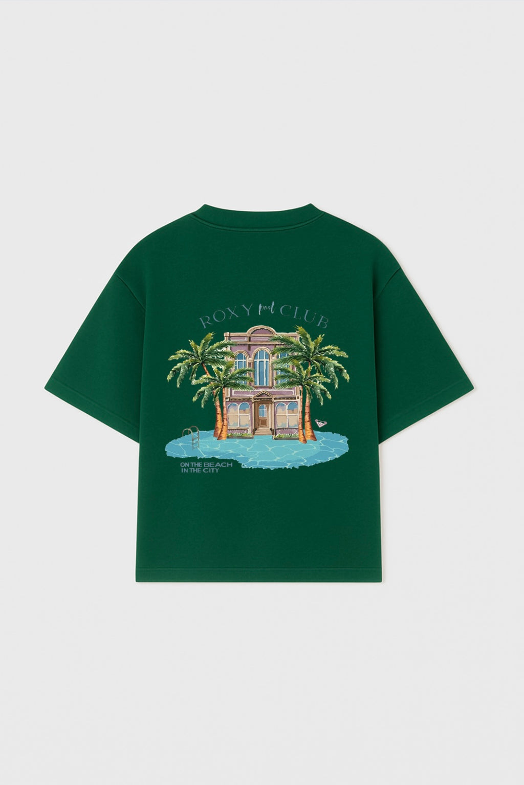 The Boxy Club Coastal Retreat Oversized Emrald Green T-shirt