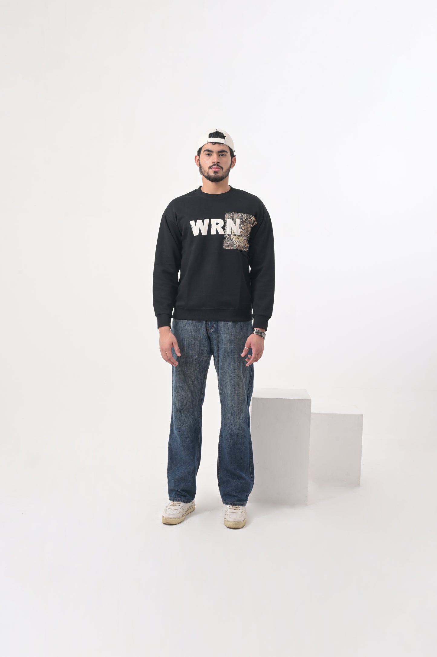 White WRN Graphic Sweatshirt