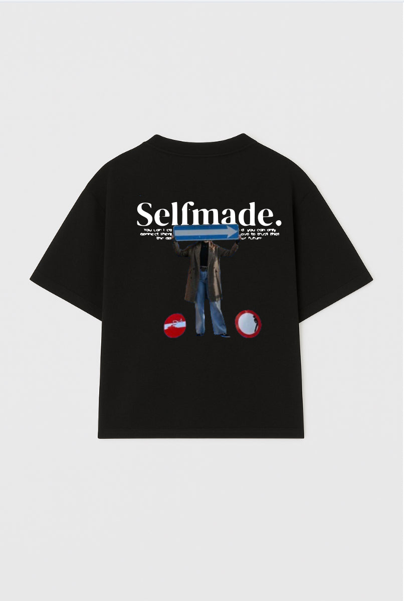 Selfmade Route Oversized Drop Shoulder Tee