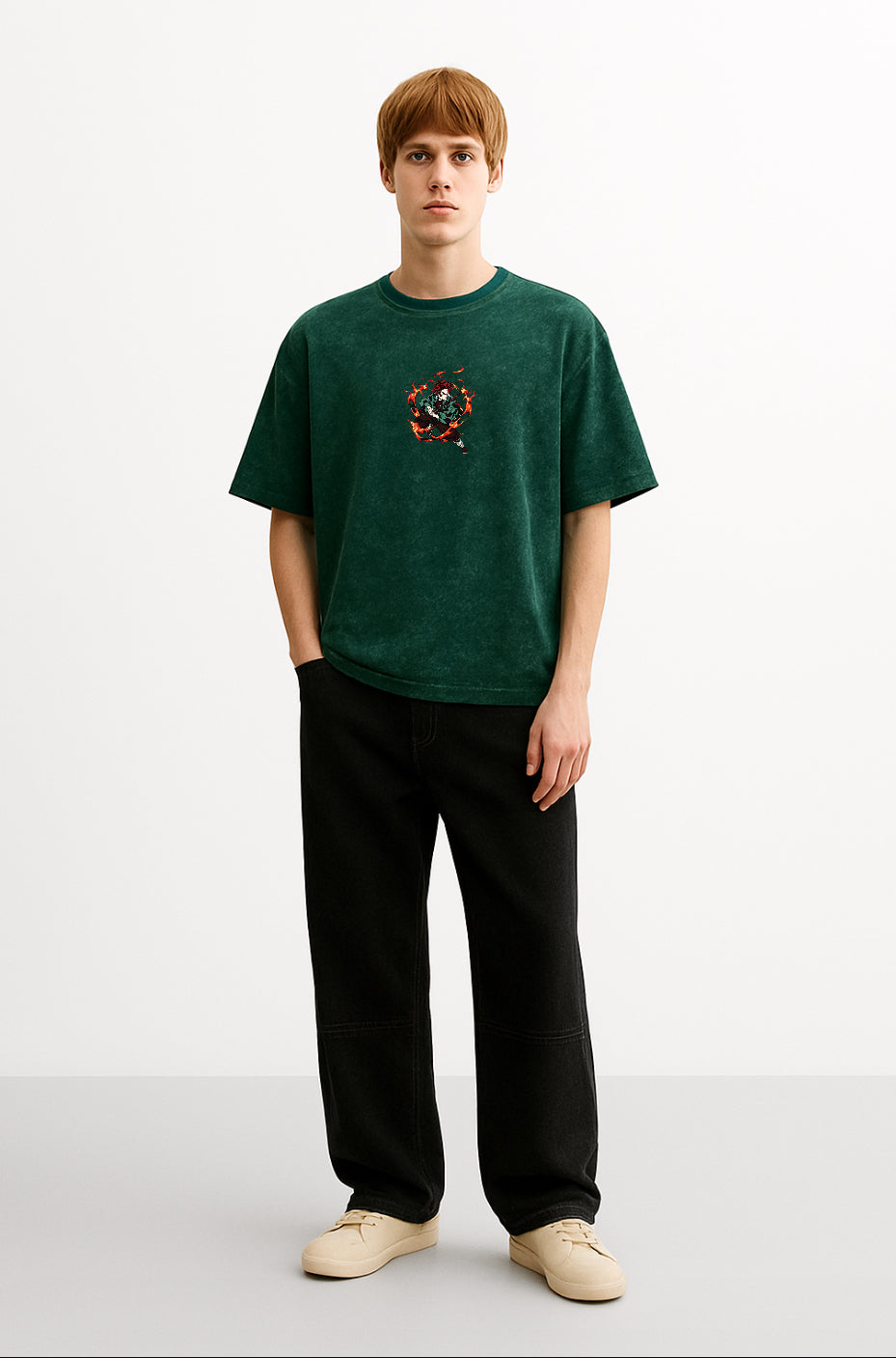 Blazing Blade Acid Wash Tee