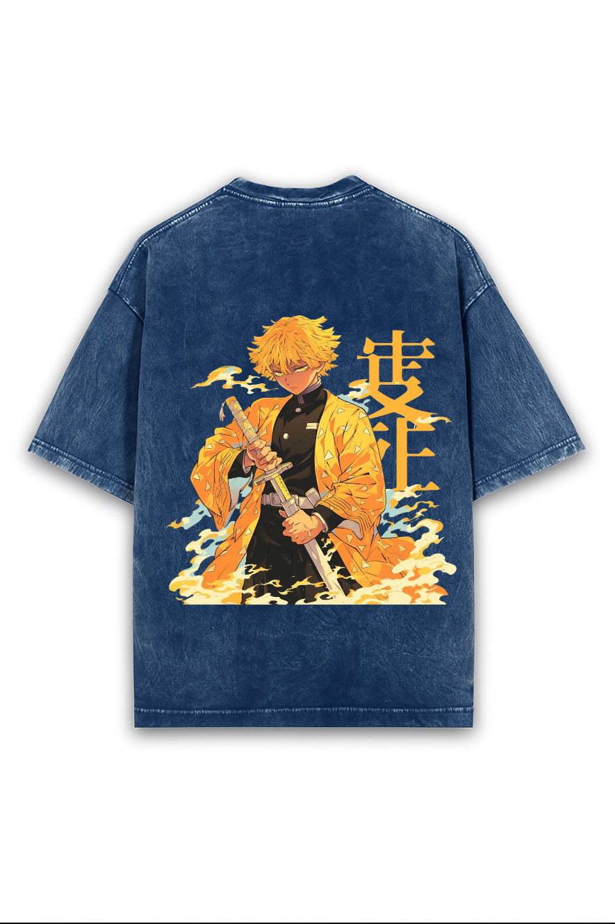Cursed Energy Acid Wash Tee