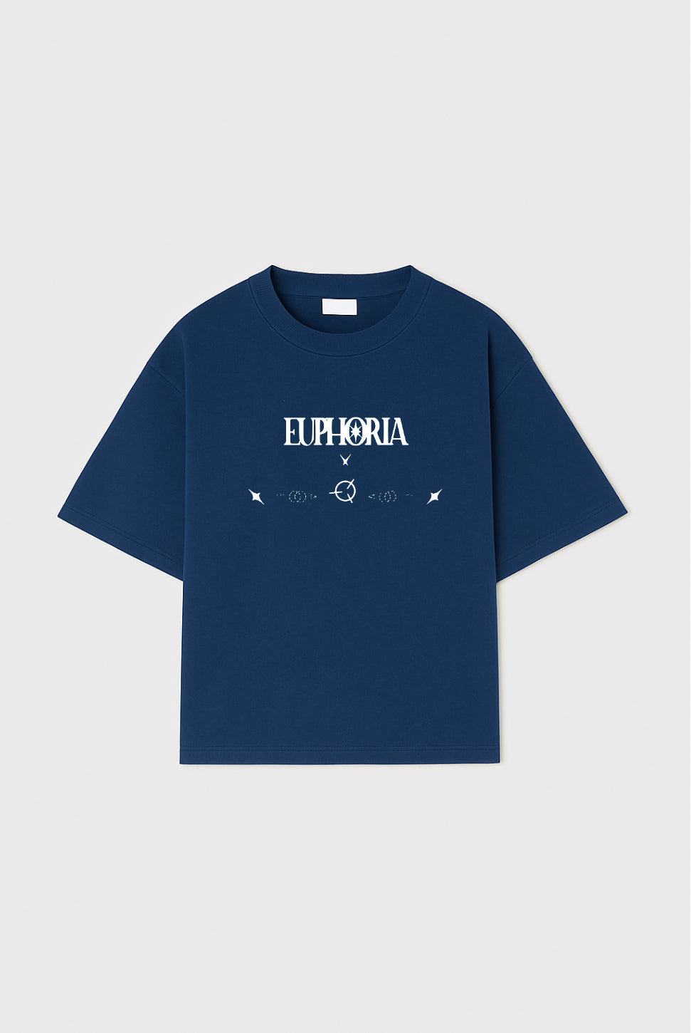 Euphoria Navy Blue Oversized Tee