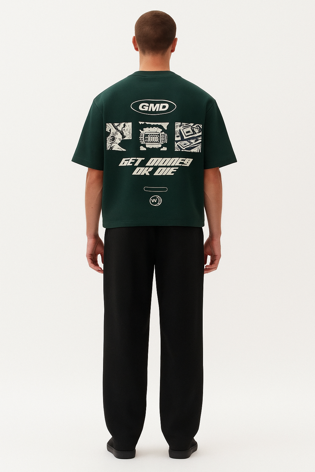 Get Money Division Oversized Drop Shoulder Tee