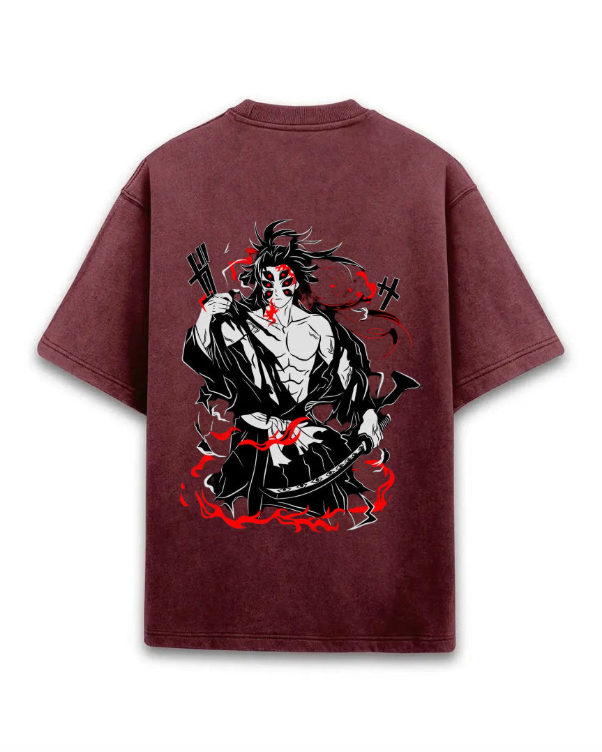 Blood Moon Ronin Acid Wash Tee