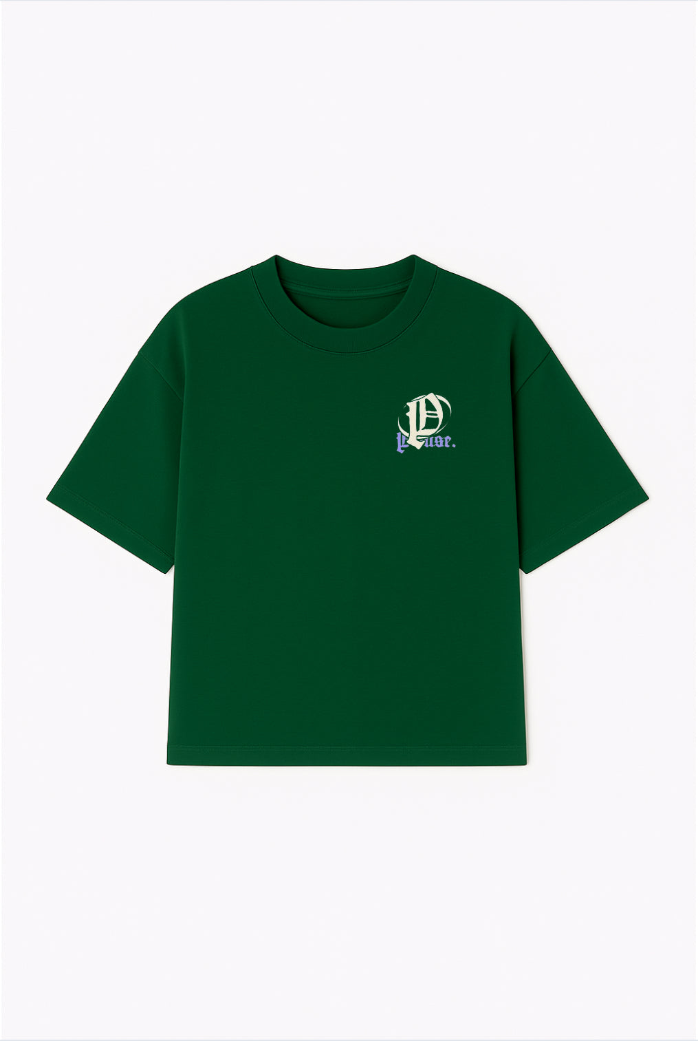 Noir Bloom Oversized Drop Shoulder Tee