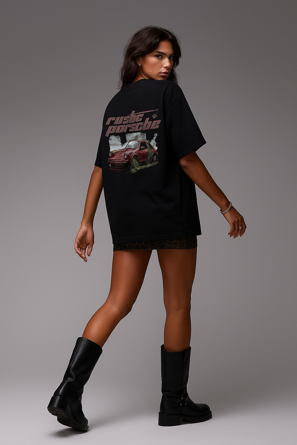 Black Impact Oversized Tee