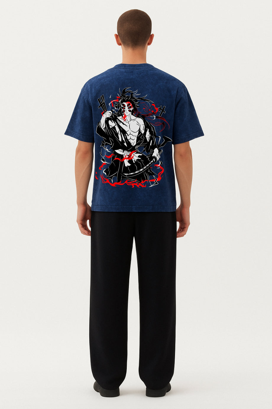 Blood Moon Ronin Acid Wash Tee