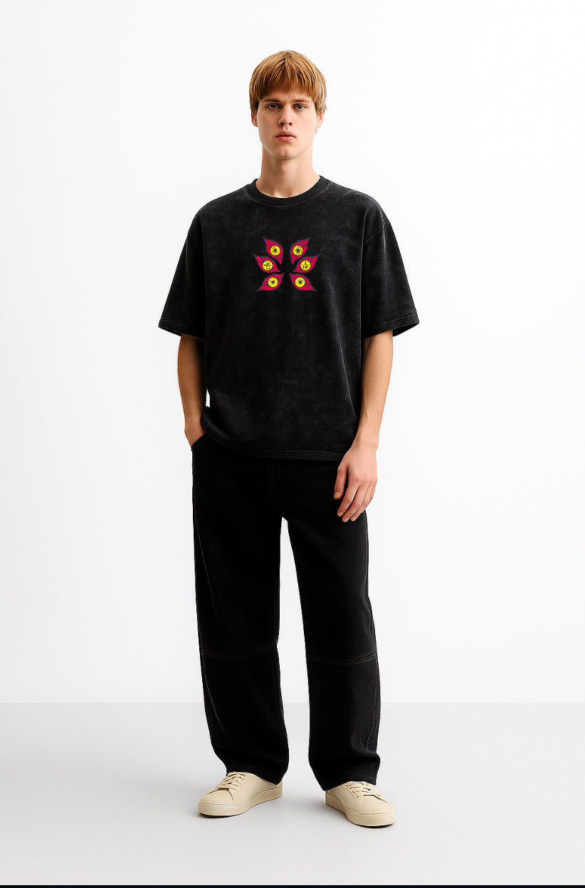 Blood Moon Ronin Acid Wash Tee