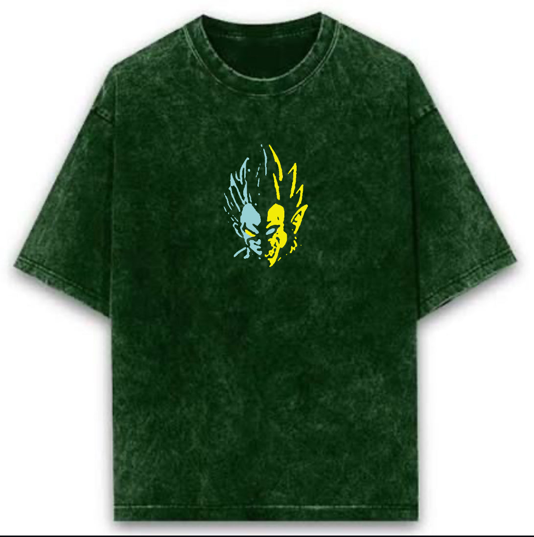 Ultra Instinct Green Acid Wash Tee