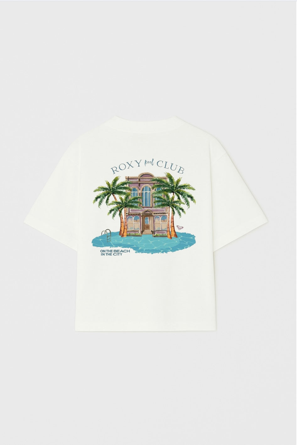 The Boxy Club Coastal Retreat Oversized White T-shirt