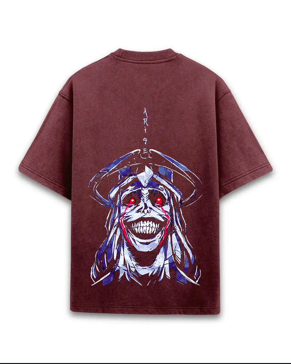 Maroon Acid Wash “STILL I RISE” tshirt