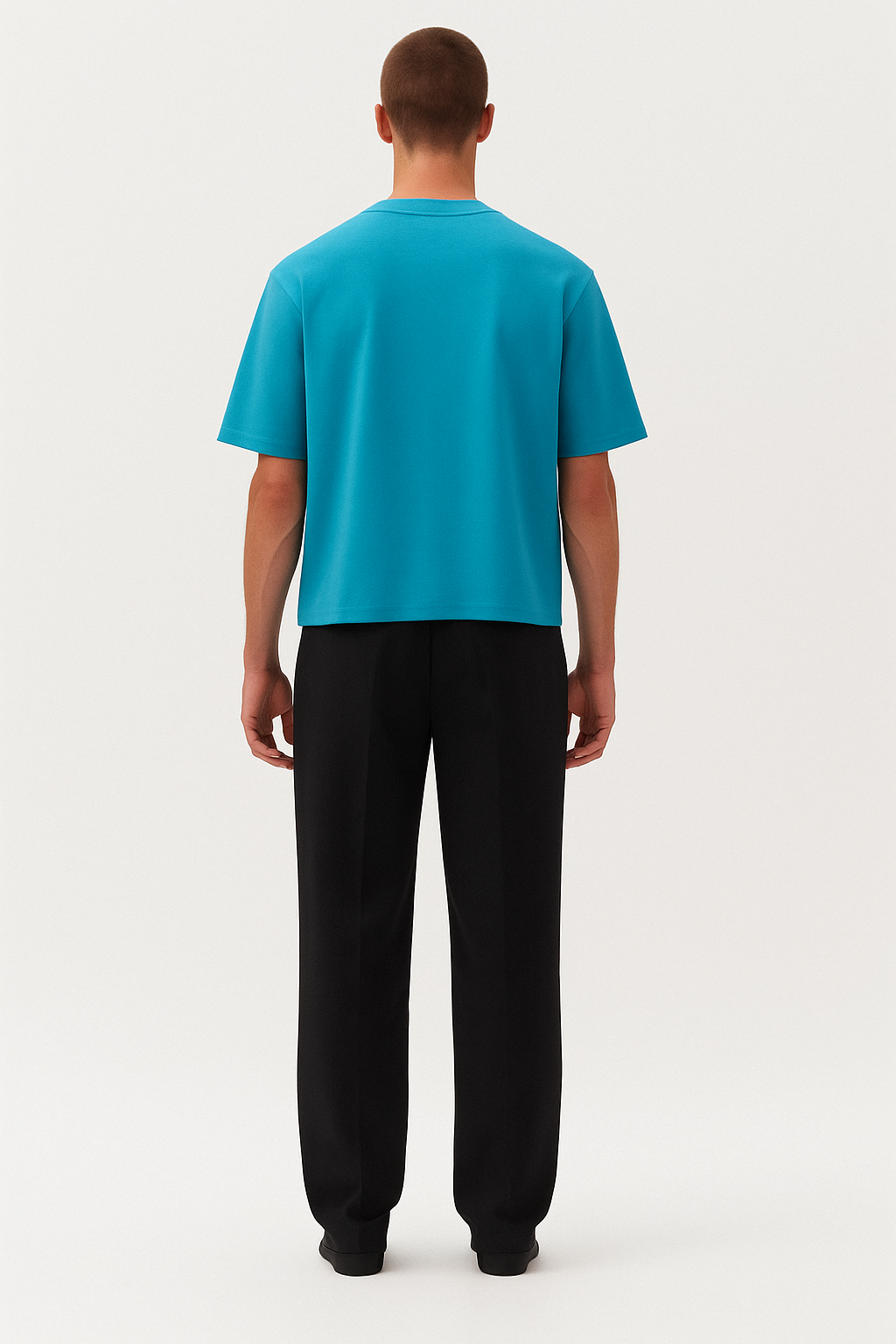 Essentials of Leisure Oversized Tee – Aqua Blue