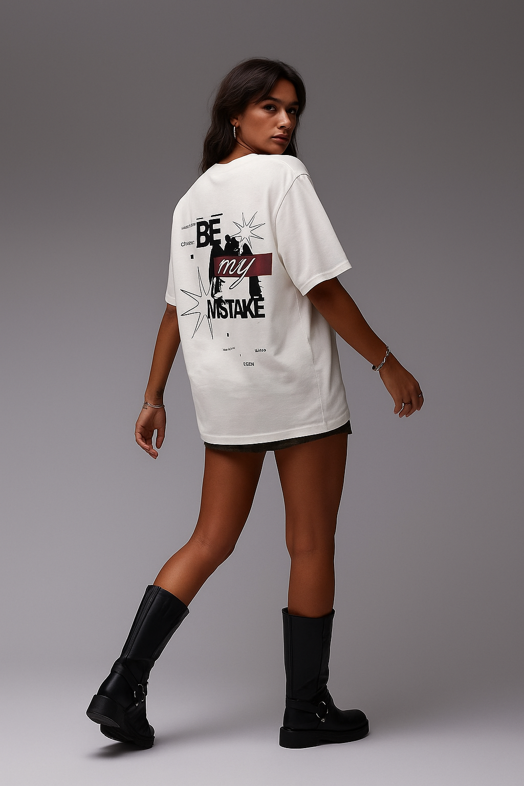 Be My Mistake Oversized Graphic Tee
