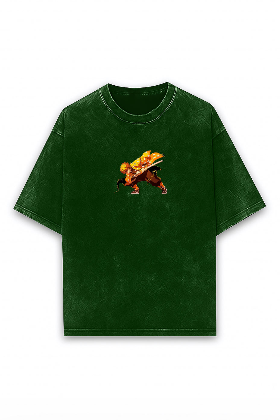Thunder Breathing Acid Wash Tee