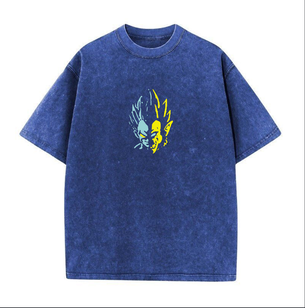 Ultra Instinct Blue Acid Wash Tee