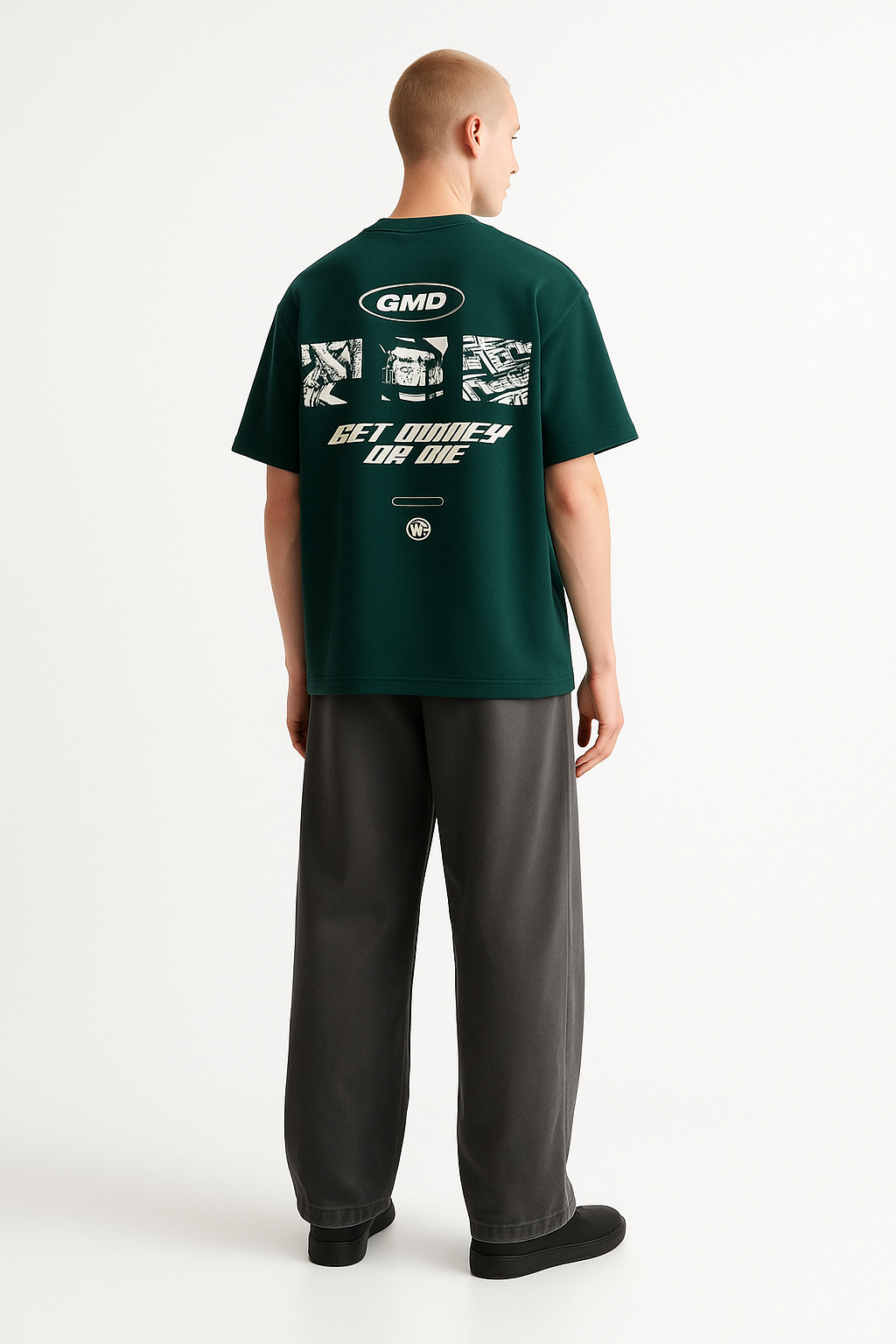 Get Money Division Oversized Drop Shoulder Tee