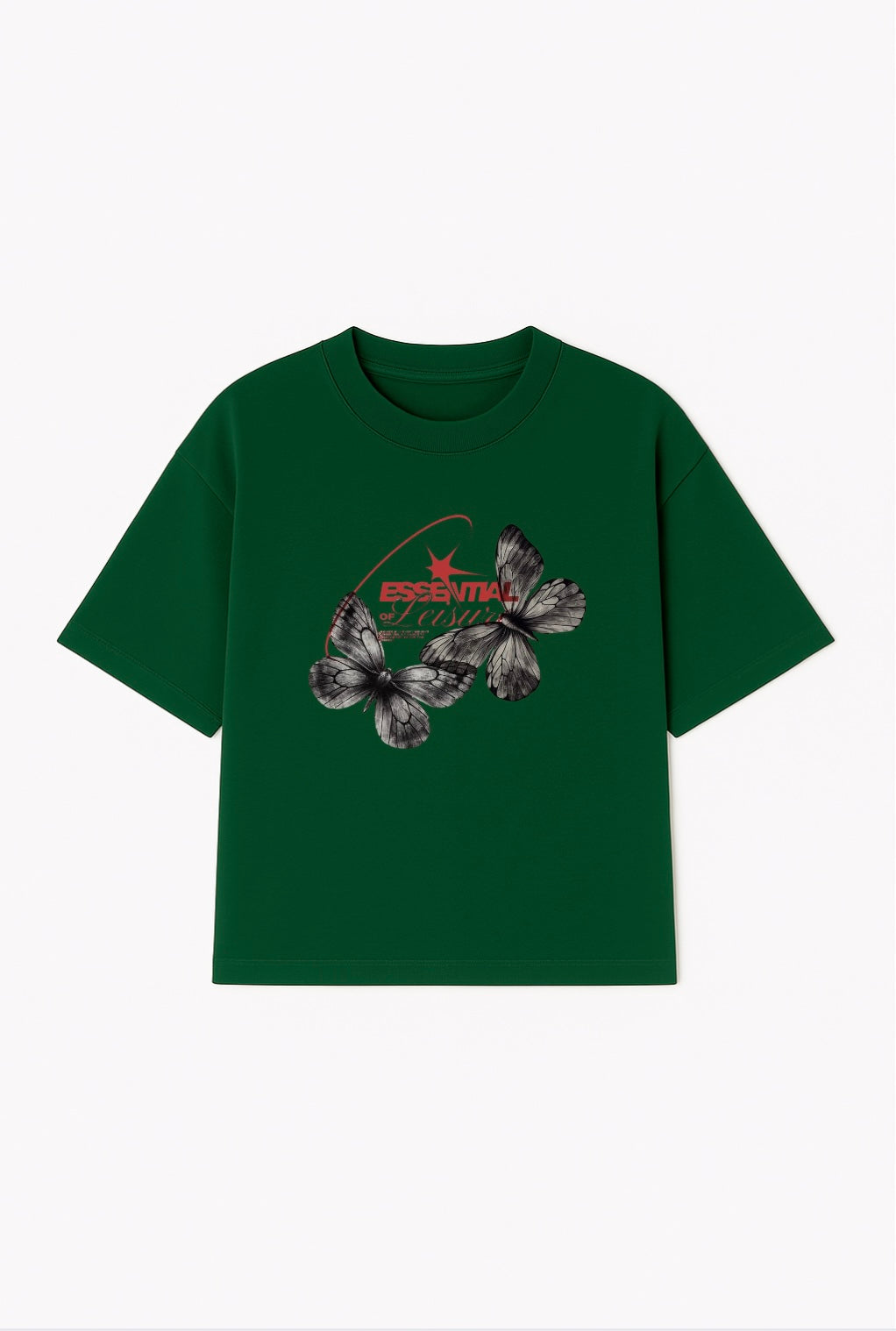 Essentials of Leisure Oversized Tee – Emrald Green
