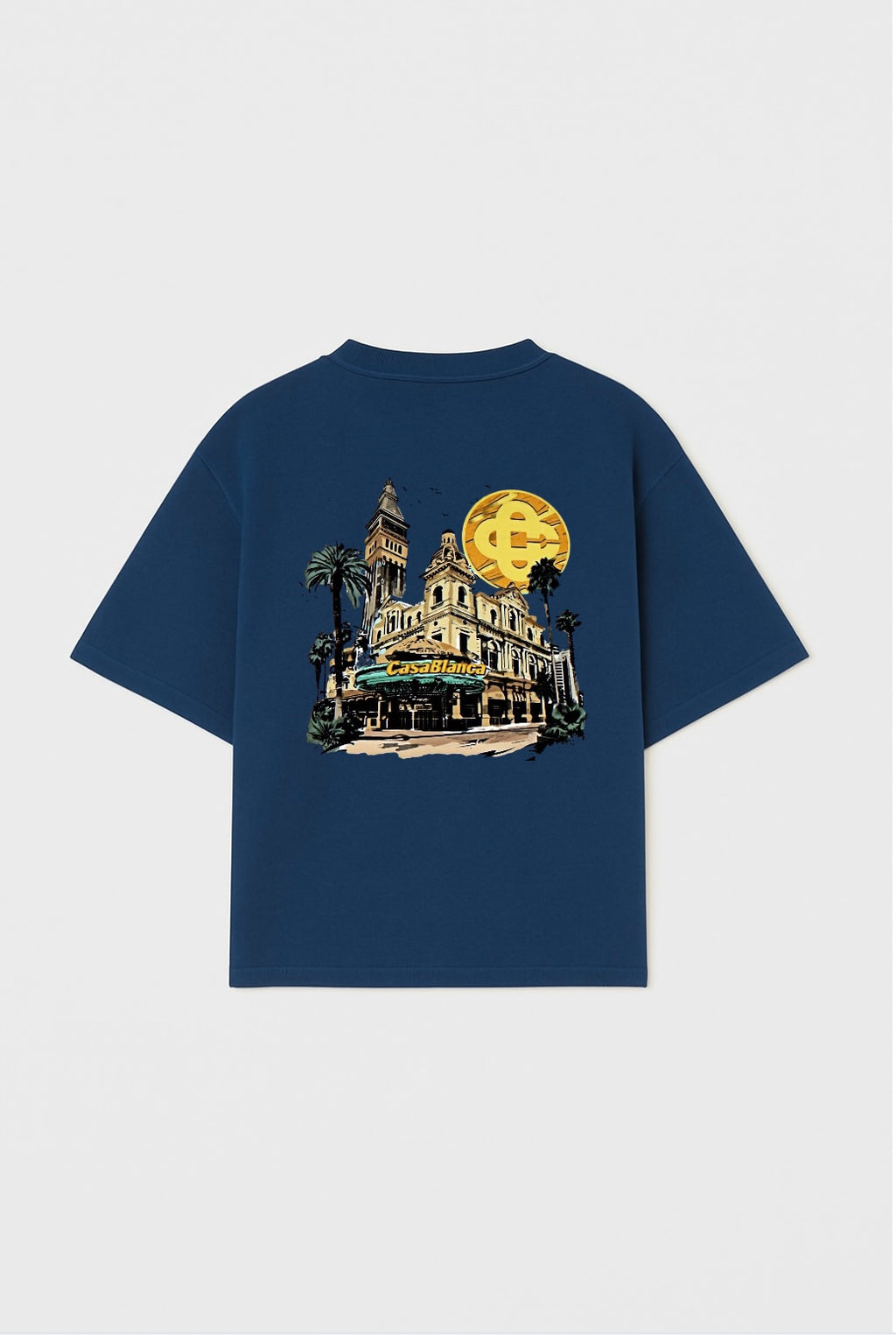 Casablanca Nights Oversized Navy Blue T-shirt