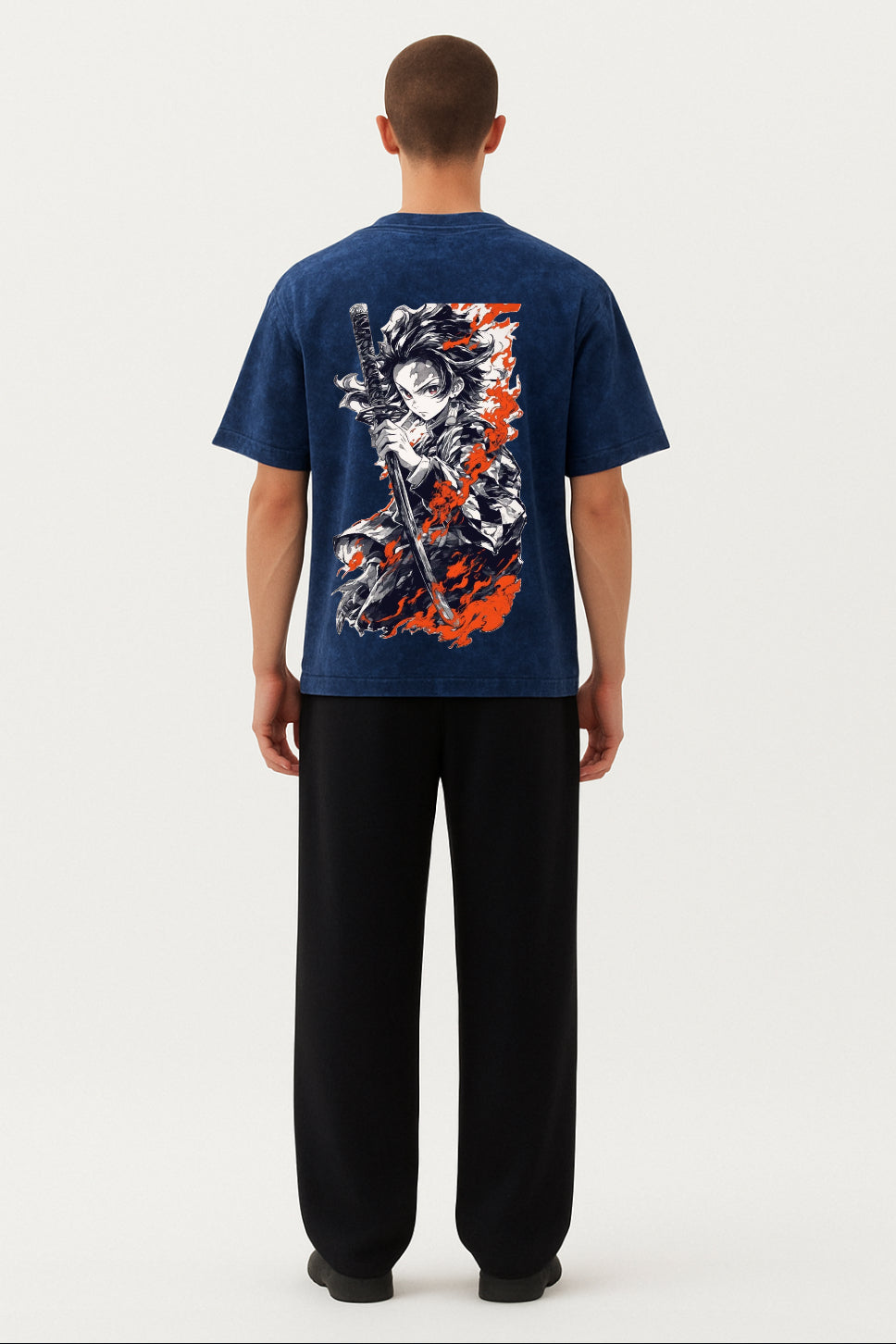Blazing Blade Acid Wash Tee