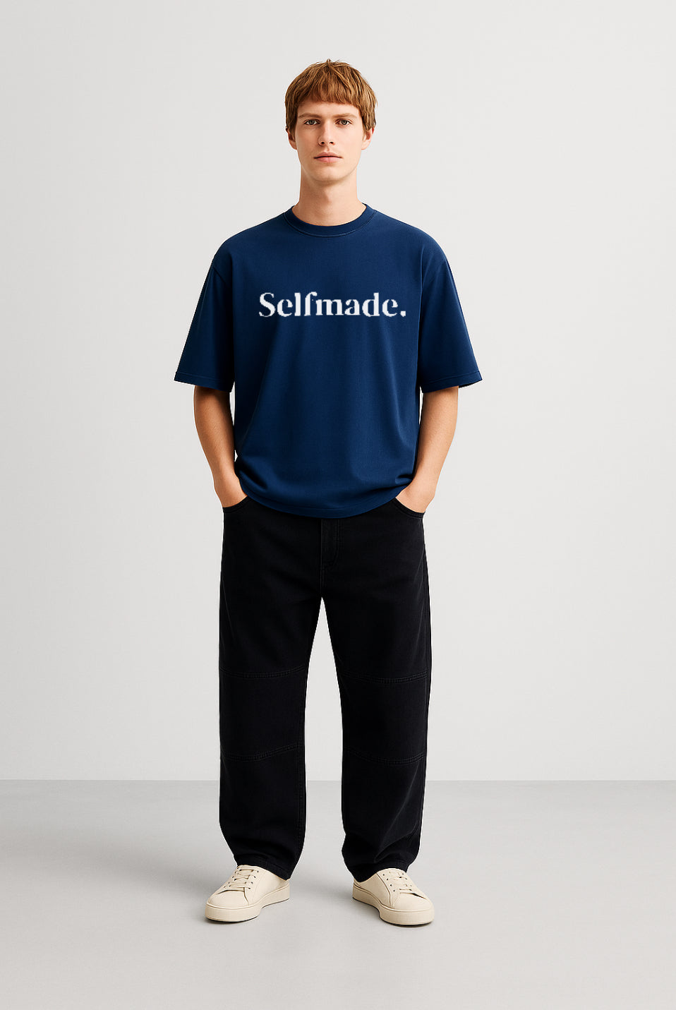 Selfmade Route Oversized Drop Shoulder Tee