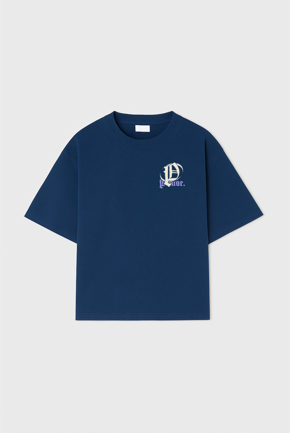 Noir Bloom Oversized Drop Shoulder Tee