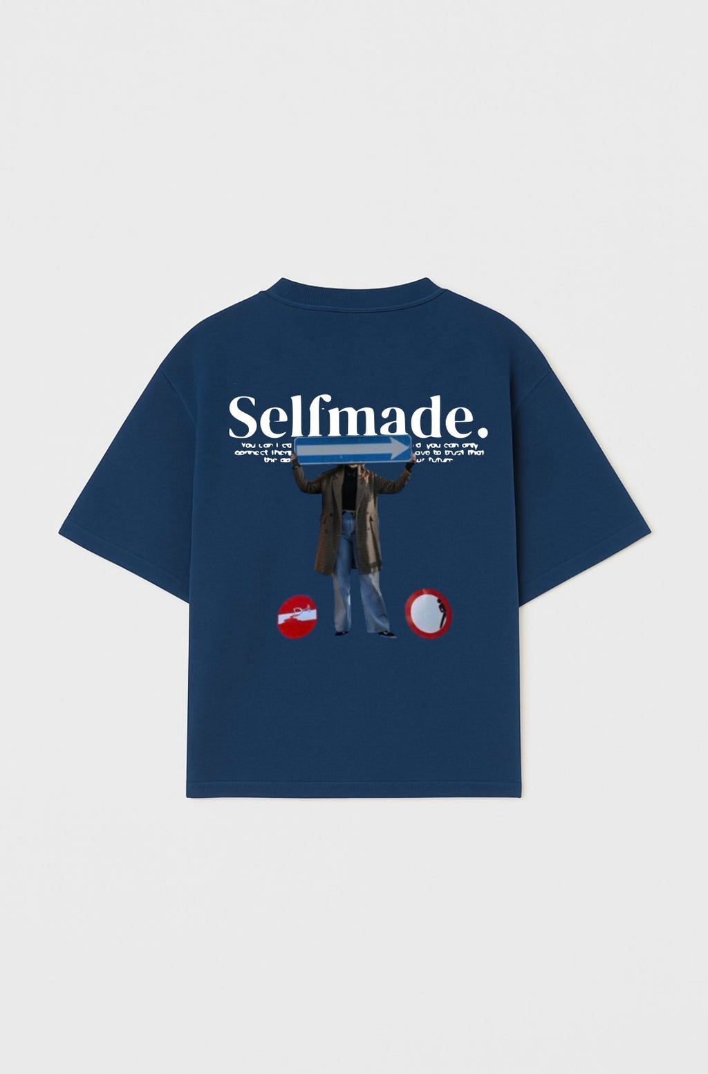 Selfmade Route Oversized Drop Shoulder Tee