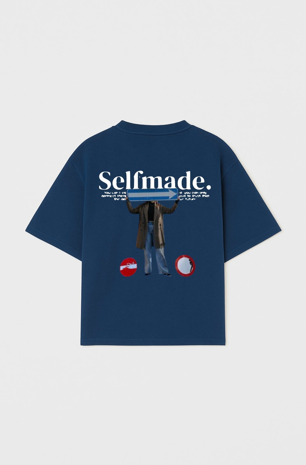 Selfmade Route Oversized Drop Shoulder Tee