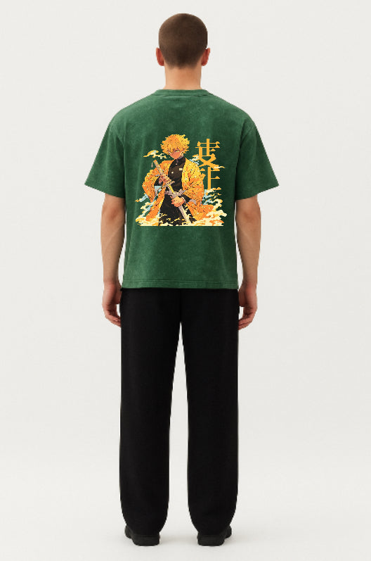 Cursed Energy Acid Wash Tee
