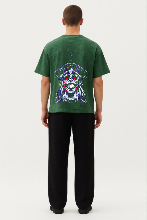 Green Acid Wash “STILL I RISE” tshirt